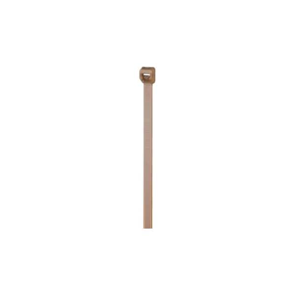 Cable Tie, 7-1/2 in L, 1.88 in Max Bundle Dia., Brown, PEEK, 150 lb Strength, 1000 PK